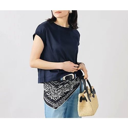 【ノーリーズ/NOLLEY'S】のウォッシャブルワイドノースリーブTシャツ インテリア・キッズ・メンズ・レディースファッション・服の通販 founy(ファウニー) 　ファッション　Fashion　レディースファッション　Fashion for Women　トップス・カットソー　Cut & Sew Tops　キャミソール&ノースリーブ　Camisoles & Sleeveless Tops　シャツ・ブラウス・オフィスカジュアル　Elegant Blouses & Button-Ups　ロングTシャツ・Tシャツ　Longline T-Shirts & Tees　2026年　2026　2026春夏・S/S　Spring/Summer 2026 SS26　コンパクト　Compact, Small Size　スリーブ　Sleeve, Long Sleeve / Short Sleeve　フレンチ　French, French Style　ワイド　Wide, Wide Fit　ネイビー|ID: prp329100004986472 ipo3291000000037350815