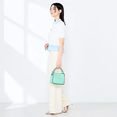【ノーリーズソフィー/NOLLEY'S sophi】の《手洗い可能/セットアップ対応》布帛襟取り外し可裾布帛半袖カーディガン 大人の最旬トレンドファッション＆コーディネート founy(ファウニー) 　ファッション　Fashion　レディースファッション　Fashion for Women　トップス・カットソー　Cut & Sew Tops　カーディガン・羽織り　Layered Style Cardigans　2026年　2026　2026春夏・S/S　Spring/Summer 2026 SS26　おすすめ　Recommended / Our Picks　カーディガン　Cardigan, Knitwear　スキッパー　Skipper, Open Collar　セットアップ　Set-Up, Coordinated Outfit　フリル　Frill, Ruffle　半袖　Short Sleeve, Half Sleeve　other-3|ID: prp329100004986474 ipo3291000000037350837