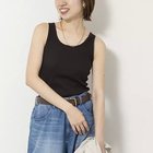 【ノーリーズソフィー/NOLLEY'S sophi】のウォッシャブルカップ付きリブタンクトップ 大人の最旬トレンドファッション＆コーディネート founy(ファウニー) ファッション Fashion レディースファッション Fashion for Women 2026年 2026 2026春夏・S/S Spring/Summer 2026 SS26 ストレッチ Stretch, Stretchy Fabric thumbnail ブラック|ID: prp329100004986476 ipo3291000000037350847