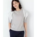【ヒューマンウーマン/HUMAN WOMAN】の《洗える / Good Price》ペーパーヤーンニットT グレー|ID: prp329100004986483 ipo3291000000037350907