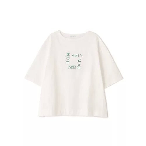 【ヒューマンウーマン/HUMAN WOMAN】のTSUNAGU 6分袖ロゴTシャツ 大人の最旬トレンドファッション＆コーディネート founy(ファウニー) 　ファッション　Fashion　レディースファッション　Fashion for Women　トップス・カットソー　Cut & Sew Tops　シャツ・ブラウス・オフィスカジュアル　Elegant Blouses & Button-Ups　ロングTシャツ・Tシャツ　Longline T-Shirts & Tees　おすすめ　Recommended / Our Picks　スクエア　Square, Square Shape　スタンダード　Standard, Basic　プリント　Print, Printed Pattern　リラックス　Relax, Relaxed Fit　夏　Summer　春　Spring　S/S・春夏　SS, Spring/Summer, Warm Season　other-3|ID: prp329100004987008 ipo3291000000037358068