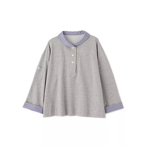 【ヒューマンウーマン/HUMAN WOMAN】の《接触冷感》クールマックスプレーティング天竺 大人の最旬トレンドファッション＆コーディネート founy(ファウニー) 　ファッション　Fashion　レディースファッション　Fashion for Women　おすすめ　Recommended / Our Picks　カットソー　Cut and Sewn Top　シャンブレー　Chambray, Denim-Like Fabric　スタンダード　Standard, Basic　ストライプ　Stripe, Striped Pattern　ポケット　Pocket, Pocket Detail　other-2|ID: prp329100004987009 ipo3291000000037358072