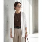 【スタイルデリ/STYLE DELI】のひんやりタッチのミドル丈トッパーカーディガン ホワイト|ID: prp329100004987827 ipo3291000000037365332