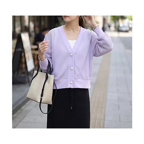 【スタイルデリ/STYLE DELI】の【selection】メタルボタンメッシュカーディガン 大人の最旬トレンドファッション＆コーディネート founy(ファウニー) 　ファッション　Fashion　レディースファッション　Fashion for Women　トップス・カットソー　Cut & Sew Tops　カーディガン・羽織り　Layered Style Cardigans　イエロー　Yellow　インナー　Innerwear　カットソー　Cut and Sewn Top　カーディガン　Cardigan, Knitwear　シルバー　Silver, Metallic Silver　スタンダード　Standard, Basic　スリット　Slit, Slit Detail　なめらか　Smooth, Silky Texture　長袖　Long Sleeve, Full Sleeve　パープル　Purple, Violet　フロント　Front, Front Design　ポケット　Pocket, Pocket Detail　メッシュ　Mesh, Net Fabric　ラベンダー　Lavender　ワイド　Wide, Wide Fit　冬　Winter / This Winter　おすすめ　Recommended / Our Picks　夏　Summer　エレガント 上品　Elegant　 other-1|ID: prp329100004987828 ipo3291000000037365339