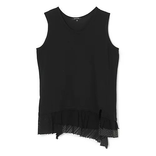 【パドカレ/pas de calais】の26SSマテリアルミックスタンク インテリア・キッズ・メンズ・レディースファッション・服の通販 founy(ファウニー) https://founy.com/ ファッション Fashion レディースファッション Fashion for Women 2026年 2026 2026春夏・S/S Spring/Summer 2026 SS26 カットオフ Cut-Off Design タンク Tank Top, Sleeveless Top フリル Frill, Ruffle ヴィンテージ Vintage Style 洗える Machine Washable |ID: prp329100004987829 ipo3291000000037365344