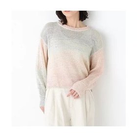 【ヒューマンウーマン/HUMAN WOMAN】 《ウォッシャブル》綿ポリカスリヤーンクルーネックプルオーバー大人の最旬トレンドファッション＆コーディネート founy(ファウニー) ファッション Fashion レディースファッション Fashion for Women トップス・カットソー Cut & Sew Tops カジュアルプルオーバー・ニットトップス Pullovers & Knit Tops / Casual Pullovers おすすめ Recommended / Our Picks ウォッシャブル Machine Washable グラデーション Gradient, Ombre ショート Short, Short Length スタンダード Standard, Basic パープル Purple, Violet ボトム Bottoms, Lower Wear ボーダー Border, Stripe ロング Long, Long-Length ワイド Wide, Wide Fit |ID:prp329100004987831