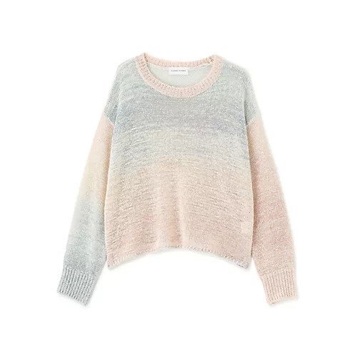 【ヒューマンウーマン/HUMAN WOMAN】の《ウォッシャブル》綿ポリカスリヤーンクルーネックプルオーバー 大人の最旬トレンドファッション＆コーディネート founy(ファウニー) 　ファッション　Fashion　レディースファッション　Fashion for Women　トップス・カットソー　Cut & Sew Tops　カジュアルプルオーバー・ニットトップス　Pullovers & Knit Tops / Casual Pullovers　おすすめ　Recommended / Our Picks　ウォッシャブル　Machine Washable　グラデーション　Gradient, Ombre　ショート　Short, Short Length　スタンダード　Standard, Basic　パープル　Purple, Violet　ボトム　Bottoms, Lower Wear　ボーダー　Border, Stripe　ロング　Long, Long-Length　ワイド　Wide, Wide Fit　other-2|ID: prp329100004987831 ipo3291000000037365358