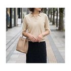 【スタイルデリ/STYLE DELI】の薄手シャリ感スキッパーニットトップス ナチュラル|ID:prp329100004990511