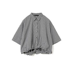 【ミズイロ インド/mizuiro ind】のストライプハーフスリーブバルーンシャツ 大人の最旬トレンドファッション＆コーディネート founy(ファウニー) ファッション Fashion レディースファッション Fashion for Women トップス・カットソー Cut & Sew Tops シャツ・ブラウス・オフィスカジュアル Elegant Blouses & Button-Ups シンプル Simple, Minimal ストライプ Stripe, Striped Pattern チェック Check, Plaid, Tartan バランス Balance, Style Balance バルーン Balloon, Balloon Silhouette ベーシック Basic, Essential ボトム Bottoms, Lower Wear 人気 Popular, Best Seller 無地 Plain, Solid Color |ID:prp329100004990515