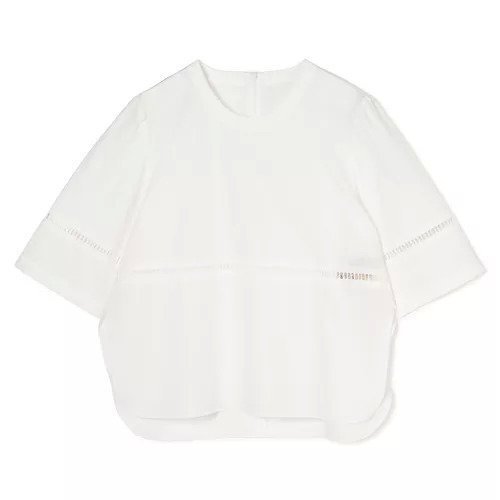 【プレインピープル/PLAIN PEOPLE】のオーガニックタイプライタークルーネックプルオーバー インテリア・キッズ・メンズ・レディースファッション・服の通販 founy(ファウニー) 　ファッション　Fashion　レディースファッション　Fashion for Women　トップス・カットソー　Cut & Sew Tops　カジュアルプルオーバー・ニットトップス　Pullovers & Knit Tops / Casual Pullovers　インド　Indian Textile　オーガニック　Organic Cotton　セットアップ　Set-Up, Coordinated Outfit　タイプライター　Typewriter Fabric, Crisp Cotton　モダン　Modern, Contemporary　レース　Lace, Lace Fabric　洗える　Machine Washable　ホワイト|ID: prp329100004990517 ipo3291000000037379847