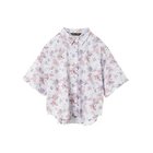 【ミズイロ インド/mizuiro ind】の花柄ハーフスリーブシャツ サックスオレンジ|ID:prp329100004992223