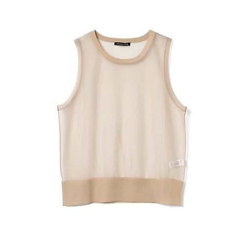 【ミズイロ インド/mizuiro ind】のクルーネックベスト インテリア・キッズ・メンズ・レディースファッション・服の通販 founy(ファウニー) 　ファッション　Fashion　レディースファッション　Fashion for Women　アウター　Coat / Outerwear Collection　トップス・カットソー　Cut & Sew Tops　ベスト&ジレ / 重ね着スタイル　Vests & Gilets　オケージョン　Occasion Wear　ベスト　Vest, Waistcoat　ベージュ|ID: prp329100004992225 ipo3291000000037386804