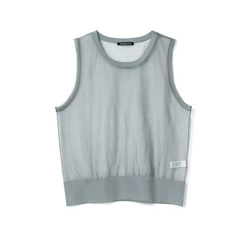【ミズイロ インド/mizuiro ind】のクルーネックベスト インテリア・キッズ・メンズ・レディースファッション・服の通販 founy(ファウニー) 　ファッション　Fashion　レディースファッション　Fashion for Women　アウター　Coat / Outerwear Collection　トップス・カットソー　Cut & Sew Tops　ベスト&ジレ / 重ね着スタイル　Vests & Gilets　オケージョン　Occasion Wear　ベスト　Vest, Waistcoat　グレー|ID: prp329100004992225 ipo3291000000037386805