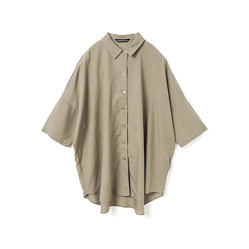 【ミズイロ インド/mizuiro ind】のハーフスリーブワイドシャツ インテリア・キッズ・メンズ・レディースファッション・服の通販 founy(ファウニー) ファッション Fashion レディースファッション Fashion for Women トップス・カットソー Cut & Sew Tops シャツ・ブラウス・オフィスカジュアル Elegant Blouses & Button-Ups アクセサリー Fashion Accessories シアー Sheer, See-Through シンプル Simple, Minimal ベーシック Basic, Essential ボトム Bottoms, Lower Wear レギュラー Regular, Standard Fit ワイド Wide, Wide Fit 人気 Popular, Best Seller ベージュ|ID: prp329100004992227 ipo3291000000037386822