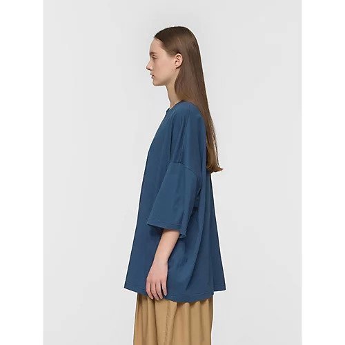 【ミズイロ インド/mizuiro ind】のクルーネックワイドチュニック 大人の最旬トレンドファッション＆コーディネート founy(ファウニー) 　ファッション　Fashion　レディースファッション　Fashion for Women　トップス・カットソー　Cut & Sew Tops　インディゴ　Indigo Denim　チュニック　Tunic, Long Top　ボトム　Bottoms, Lower Wear　ワイド　Wide, Wide Fit　夏　Summer　other-3|ID: prp329100004992230 ipo3291000000037386850