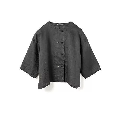 【ミズイロ インド/mizuiro ind】のリネンダブルクルーネックシャツ 大人の最旬トレンドファッション＆コーディネート founy(ファウニー) 　ファッション　Fashion　レディースファッション　Fashion for Women　トップス・カットソー　Cut & Sew Tops　シャツ・ブラウス・オフィスカジュアル　Elegant Blouses & Button-Ups　シンプル　Simple, Minimal　フレンチ　French, French Style　ボトム　Bottoms, Lower Wear　リネン　Linen, Linen Fabric　 other-1|ID: prp329100004992231 ipo3291000000037386857