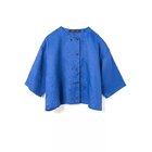 【ミズイロ インド/mizuiro ind】のリネンダブルクルーネックシャツ 大人の最旬トレンドファッション＆コーディネート founy(ファウニー) ファッション Fashion レディースファッション Fashion for Women トップス・カットソー Cut & Sew Tops シャツ・ブラウス・オフィスカジュアル Elegant Blouses & Button-Ups シンプル Simple, Minimal フレンチ French, French Style ボトム Bottoms, Lower Wear リネン Linen, Linen Fabric thumbnail ブルー|ID: prp329100004992231 ipo3291000000037386862