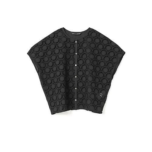 【ミズイロ インド/mizuiro ind】のレースコンビクルーネックシャツ インテリア・キッズ・メンズ・レディースファッション・服の通販 founy(ファウニー) 　ファッション　Fashion　レディースファッション　Fashion for Women　トップス・カットソー　Cut & Sew Tops　シャツ・ブラウス・オフィスカジュアル　Elegant Blouses & Button-Ups　インナー　Innerwear　フロント　Front, Front Design　レース　Lace, Lace Fabric　無地　Plain, Solid Color　ブラック|ID: prp329100004992234 ipo3291000000037386880