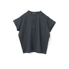 【ミズイロ インド/mizuiro ind】のコットンリネンアシンメトリーカラーシャツ ネイビー|ID:prp329100004992235