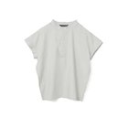 【ミズイロ インド/mizuiro ind】のコットンリネンアシンメトリーカラーシャツ ライトグレー|ID:prp329100004992235
