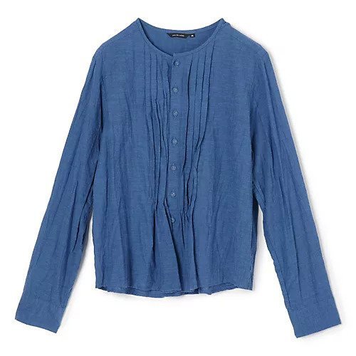 【パドカレ/pas de calais】の26SSオーガニックコットンシャンブレーBL インテリア・キッズ・メンズ・レディースファッション・服の通販 founy(ファウニー) https://founy.com/ ファッション Fashion レディースファッション Fashion for Women 2026年 2026 2026春夏・S/S Spring/Summer 2026 SS26 フロント Front, Front Design 洗える Machine Washable |ID: prp329100004993022 ipo3291000000037395131