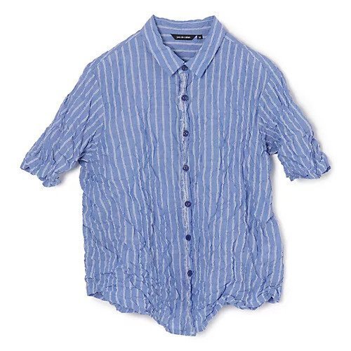 【パドカレ/pas de calais】の26SSブルーシャーリングストライプBL インテリア・キッズ・メンズ・レディースファッション・服の通販 founy(ファウニー) https://founy.com/ ファッション Fashion レディースファッション Fashion for Women 2026年 2026 2026春夏・S/S Spring/Summer 2026 SS26 コンパクト Compact, Small Size シャーリング Shirring, Ruched ストライプ Stripe, Striped Pattern チェーン Chain, Chain Strap 洗える Machine Washable |ID: prp329100004993025 ipo3291000000037395144