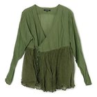 【パドカレ/pas de calais】の26SSコットンシルクローンカシュクールBL グリーン|ID: prp329100004993030 ipo3291000000037395181
