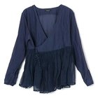 【パドカレ/pas de calais】の26SSコットンシルクローンカシュクールBL ネイビー|ID: prp329100004993030 ipo3291000000037395185