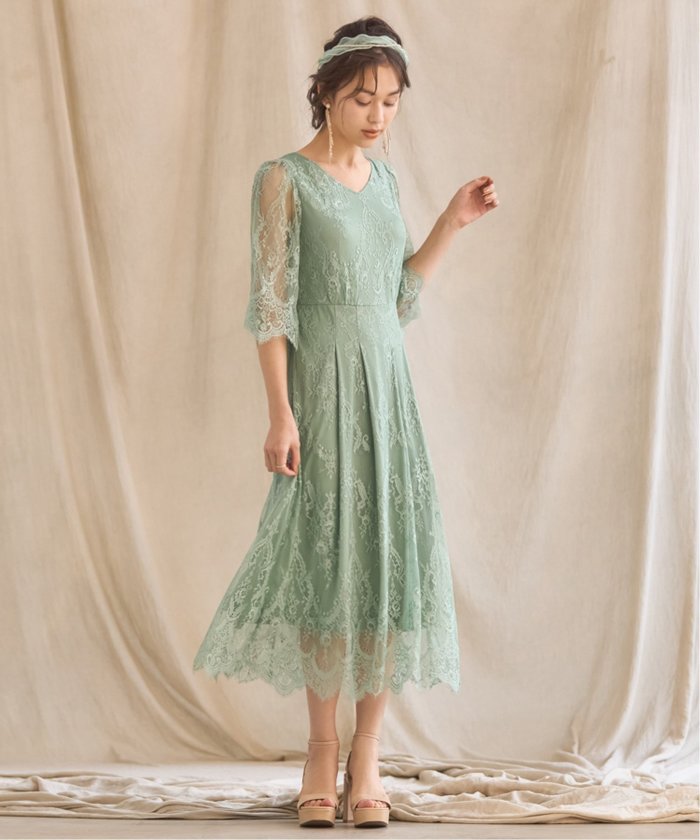 【ドレス/DRESS+】のワンピース ドレス 総レース Aライン ミモレ丈 結婚式 披露宴 パーティードレス インテリア・キッズ・メンズ・レディースファッション・服の通販 founy(ファニー) https://founy.com/ ファッション Fashion レディースファッション WOMEN ワンピース Dress ドレス Party Dresses エレガント 上品 Elegant シアー Sheer スカラップ Scalloped デコルテ Decolletage ドレス Dress バランス Balance ミモレ Mimore レース Race 披露宴 Wedding Reception 結婚式 Wedding Ceremony |ID: prp329100003829816 ipo3291000000028563004