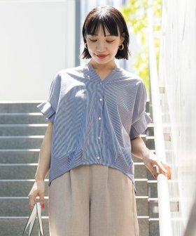 【ビームス ハート/BEAMS HEART】の【累計10万枚の大ヒット!WEB限定色あり・洗濯機OK】BEAMS HEART / スキッパーネック カットソー 24SS summer イージーケア 人気、トレンドファッション・服の通販 founy(ファニー) ファッション Fashion レディースファッション WOMEN トップス・カットソー Tops/Tshirt カットソー Cut and Sewn カットソー Cut And Sew シルケット Mercerization スキッパー Skipper バランス Balance フェミニン Feminine フリル Frills フロント Front ボトム Bottom おすすめ Recommend 夏 Summer 2024年 2024 2024春夏・S/S Ss,Spring/Summer,2024 エレガント 上品 Elegant ビジネス 仕事 通勤 Business |ID:prp329100003844805