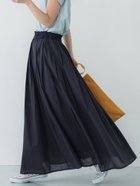 【コカ/COCA】のやわらかしわ感コットンフレアロングスカート Navy|ID: prp329100003852487 ipo3291000000028683572