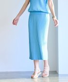 【コーエン/COEN】の【RONEL】タックプリーツニットタイトスカート(セットアップ対応可能) LT.BLUE|ID:prp329100003896823