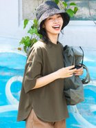 【コカ/COCA】のビックシルエットテールカット5分袖Tシャツ Khaki|ID: prp329100003901228 ipo3291000000028301588