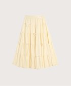 【その他のブランド/Other】のFlare Pleats Ribbon Skirt/フレアプリーツリボンスカート 人気、トレンドファッション・服の通販 founy(ファニー) ファッション Fashion レディースファッション WOMEN スカート Skirt thumbnail Yellow|ID: prp329100003933648 ipo3291000000025967601