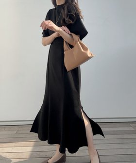 【ジュノア/JUNOAH】のスタンドカラーマーメイドワンピース 人気、トレンドファッション・服の通販 founy(ファニー) ファッション Fashion レディースファッション WOMEN ワンピース Dress |ID:prp329100003935527