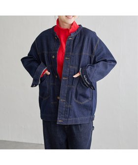 【エルビーシー/LBC】のLBCデニムノーカラージャケット 人気、トレンドファッション・服の通販 founy(ファニー) ファッション Fashion レディースファッション WOMEN アウター Coat Outerwear ジャケット Jackets ノーカラージャケット No Collar Leather Jackets ウォッシュ Wash 秋 Autumn/Fall シンプル Simple セットアップ Set Up デニム Denim パープル Purple フロント Front プリーツ Pleats ボトム Bottom ポケット Pocket 2023年 2023 2023-2024秋冬・A/W Aw/Autumn/Winter//Fw/Fall-Winter/2023-2024 |ID:prp329100003936376