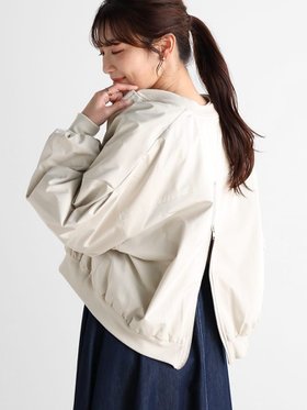 【ヴァン/Vin】のバックジップオーバーブルゾン 人気、トレンドファッション・服の通販 founy(ファニー) ファッション Fashion レディースファッション WOMEN アウター Coat Outerwear ブルゾン Blouson/Jackets バッグ Bag クロップド Cropped コンパクト Compact ジップ Zip トレンド Trend バランス Balance ブルゾン Blouson マニッシュ Mannish |ID:prp329100003941312