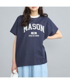 【コーエン/COEN】のMASON(メイソン)別注フットボールロゴTシャツ NAVY|ID:prp329100003946608