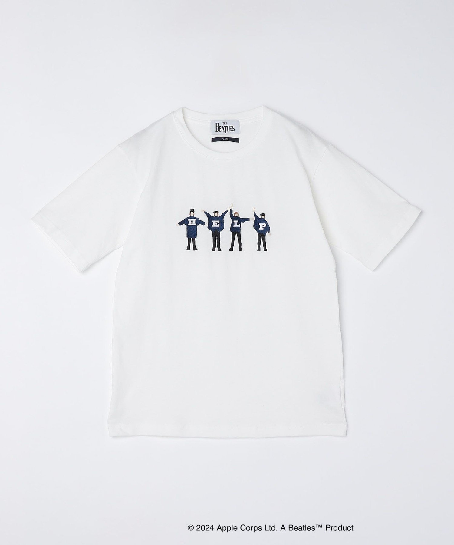 【シップス フォー ウィメン/SHIPS】の【WEB限定】SHIPS THE BEATLES エンブロイダリー Tシャツ 24SS インテリア・キッズ・メンズ・レディースファッション・服の通販 founy(ファニー) 　ファッション　Fashion　レディースファッション　WOMEN　トップス・カットソー　Tops/Tshirt　シャツ/ブラウス　Shirts/Blouses　ロング / Tシャツ　T-Shirts　2024年　2024　2024春夏・S/S　Ss,Spring/Summer,2024　おすすめ　Recommend　エンブロイダリー　Embroidery　グラフィック　Graphic　コラボ　Collaboration　シンプル　Simple　ジャケット　Jacket　スペシャル　Special　人気　Popularity　オフホワイト|ID: prp329100003957944 ipo3291000000029522741