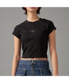 【カルバンクライン/Calvin Klein】の【公式ショップ】 カルバンクライン モノグラム ロゴ ベイビーTシャツ Calvin Klein Jeans J221171 人気、トレンドファッション・服の通販 founy(ファニー) ファッション Fashion レディースファッション WOMEN トップス・カットソー Tops/Tshirt シャツ/ブラウス Shirts/Blouses ロング / Tシャツ T-Shirts インナー Inner クロップド Cropped デニム Denim バランス Balance ボトム Bottom ロング Long ワイド Wide thumbnail Ck Black|ID: prp329100003961284 ipo3291000000026170752