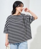 【フリークスストア/FREAK'S STORE】のボートネック バスクボーダー 半袖 Tシャツ【WEB限定】 24SS ブラック×オフホワイト|ID: prp329100003961396 ipo3291000000028845806