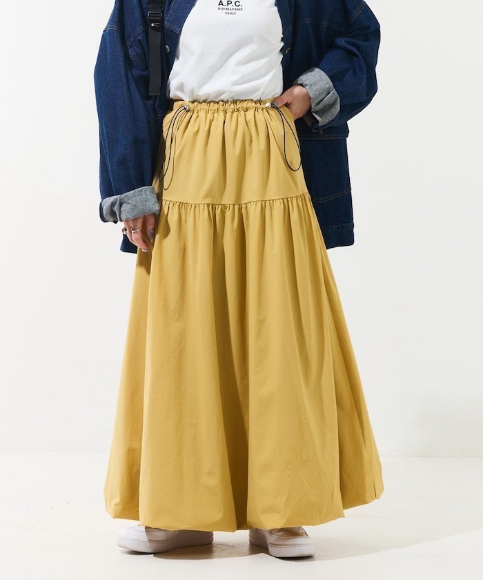 【フリークスストア/FREAK'S STORE】のドローコード デザイン バルーンスカート【限定展開】 インテリア・キッズ・メンズ・レディースファッション・服の通販 founy(ファニー) https://founy.com/ ファッション Fashion レディースファッション WOMEN スカート Skirt 2024年 2024 2024春夏・S/S Ss,Spring/Summer,2024 S/S・春夏 Ss・Spring/Summer おすすめ Recommend ジャケット Jacket スウェット Sweat ストレッチ Stretch スニーカー Sneakers デニム Denim トレンド Trend ドローコード Draw Cord バルーン Balloon パーカー Hoodie プリント Print ロング Long 切替 Switching 夏 Summer |ID: prp329100003961891 ipo3291000000026115947