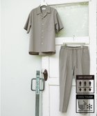 【アダムエロペ /ADAM ET ROPE' / MEN】の2点セット【RIRANCHA / リランチェ】セットアップ / オープンカラーシャツ イージーパンツ / イージーケア / ユニセックス ベージュ系(29)|ID: prp329100003964483 ipo3291000000028582996