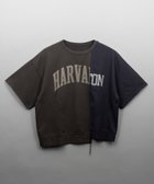 【メゾンスペシャル/MAISON SPECIAL】のV Gazette Docking Logo Print Prime-Over Crew Neck T-shirt BLK|ID: prp329100003967249 ipo3291000000026158581