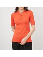 【ミラオーウェン/Mila Owen】のヘンリーネックオーガニックリブニット【手洗い可能】 人気、トレンドファッション・服の通販 founy(ファニー) ファッション Fashion レディースファッション WOMEN トップス・カットソー Tops/Tshirt ニット Knit Tops おすすめ Recommend ウォッシャブル Washable オレンジ Orange ストレート Straight ボーダー Border thumbnail ORG[051]|ID: prp329100003967767 ipo3291000000026398287