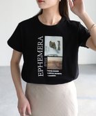 【リベリー/Riberry】のEPHEMERAフォトコンパクトTシャツ 人気、トレンドファッション・服の通販 founy(ファニー) ファッション Fashion レディースファッション WOMEN トップス・カットソー Tops/Tshirt シャツ/ブラウス Shirts/Blouses ロング / Tシャツ T-Shirts おすすめ Recommend インナー Inner キャミワンピース Cami Dress コンパクト Compact シンプル Simple ジャケット Jacket スラックス Slacks デニム Denim バランス Balance フェミニン Feminine フロント Front プリント Print ロング Long 吸水 Water Absorption 夏 Summer thumbnail ブラック|ID: prp329100003968098 ipo3291000000026253394