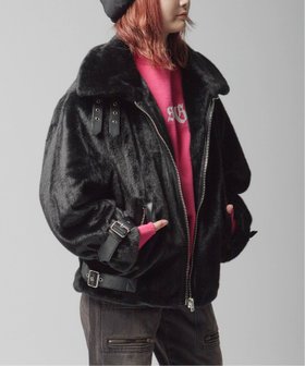 【その他のブランド/Other】 【JAKKE/ジャッキー】 BOBBY BIKER BLACK フェイクファージャケット人気、トレンドファッション・服の通販 founy(ファニー) ファッション Fashion レディースファッション WOMEN アウター Coat Outerwear ジャケット Jackets 2023年 2023 2023-2024秋冬・A/W Aw/Autumn/Winter//Fw/Fall-Winter/2023-2024 フェイクファー Faux Fur リアル Real |ID:prp329100003971120
