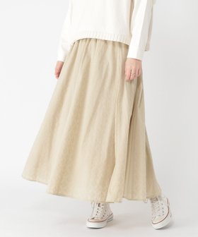 【スタディオ クリップ/studio CLIP】 シフリー刺繍切り替えスカート プチサイズあり人気、トレンドファッション・服の通販 founy(ファニー) ファッション Fashion レディースファッション WOMEN スカート Skirt おすすめ Recommend インド India スウェット Sweat ロング Long 春 Spring 無地 Plain Color |ID:prp329100003971269