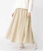 【スタディオ クリップ/studio CLIP】のシフリー刺繍切り替えスカート プチサイズあり 人気、トレンドファッション・服の通販 founy(ファニー) ファッション Fashion レディースファッション WOMEN スカート Skirt おすすめ Recommend インド India スウェット Sweat ロング Long 春 Spring 無地 Plain Color thumbnail ベージュ55|ID: prp329100003971269 ipo3291000000026184470