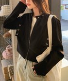 【アイモハ/aimoha】のaimoha -select-/デザインショート丈ジャケット ブラック|ID: prp329100003974533 ipo3291000000026210237